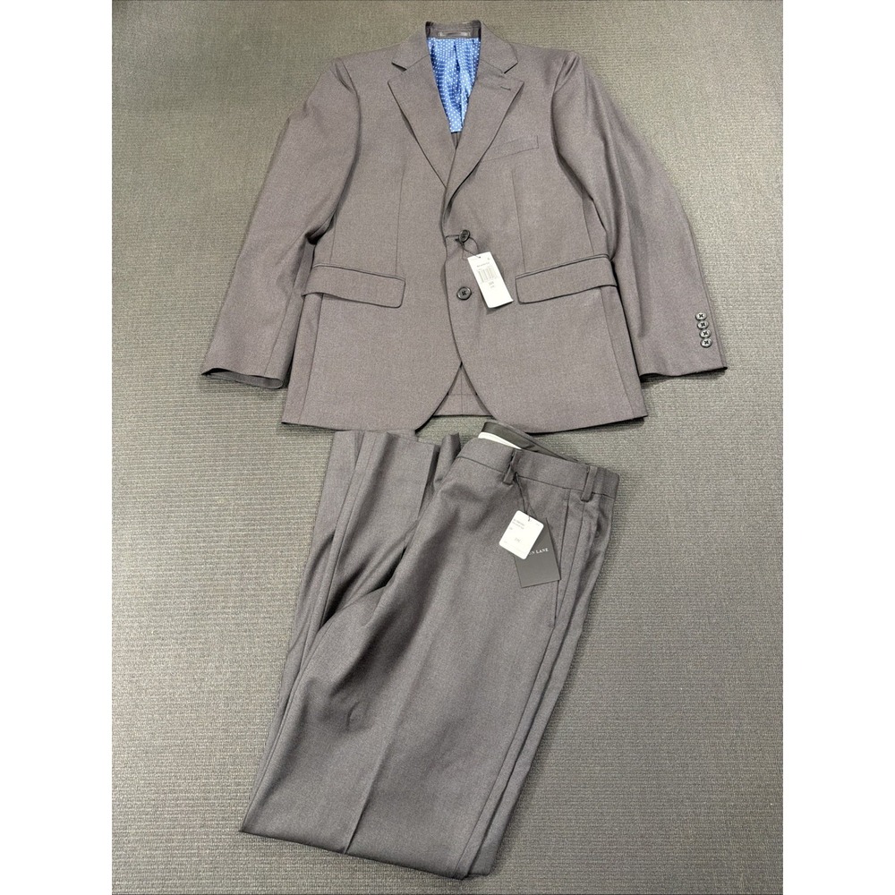 New Alton Lane The Mercantile Mens 2 Piece Suit Jacket 38R, Pants 32x32 Gray